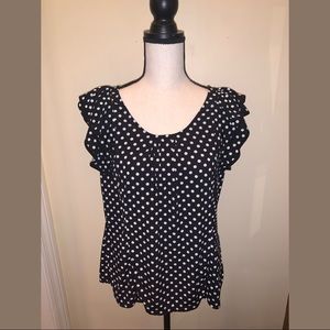 East 5th Blouse business polka dots